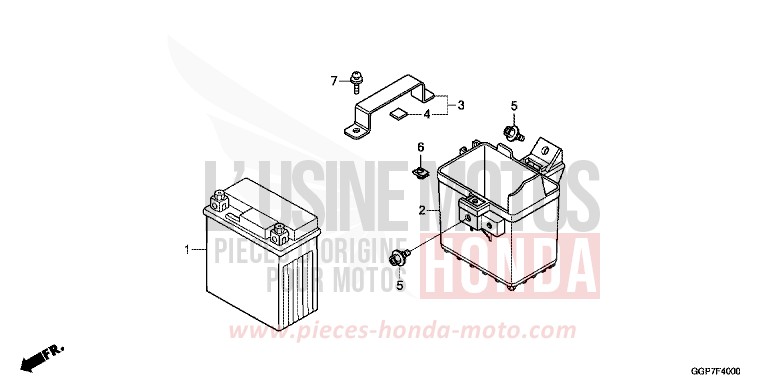 BATTERIE (NSC50/MPD/WH) for NSC50MPD BOSS GRAY METALLIC (NHA21) from 2012