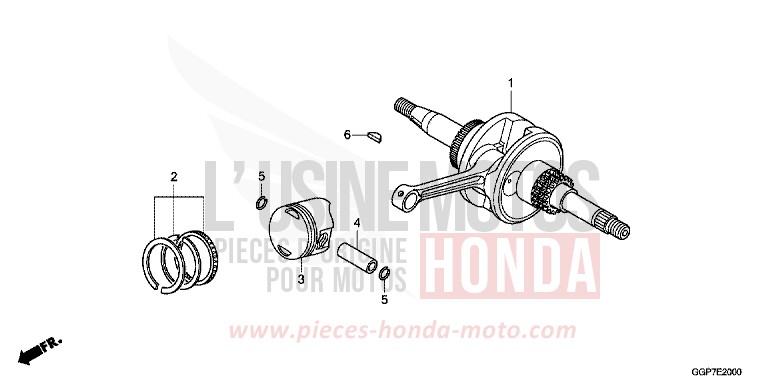 VILEBREQUIN/PISTON for NSC50MPD CANDY ARUJA BLUE (PB323) from 2012