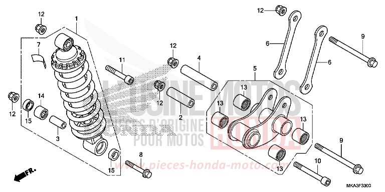 REAR CUSHION for NC750XD SWORD SILVER METALLIC (NHA95) from 2017