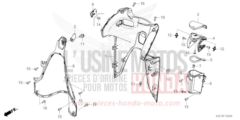 INNER COVER for NSC110 CANDY NOBLE RED (R350) from 2021