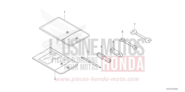 TOOL for NSC110 CANDY NOBLE RED (R350) from 2021