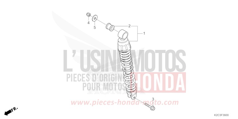 REAR CUSHION for NSC110 MAT GALAXY BLACK METALLIC (NHA76) from 2023