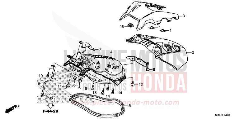 LUGGAGE LID for NC750XD MAT BALLISTIC BLACK METALLIC (NHA86) from 2019