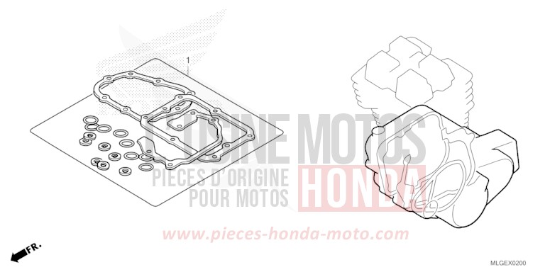 GASKET KIT B for CRF1100D PEARL GLARE WHITE (NHB53H) from 2023