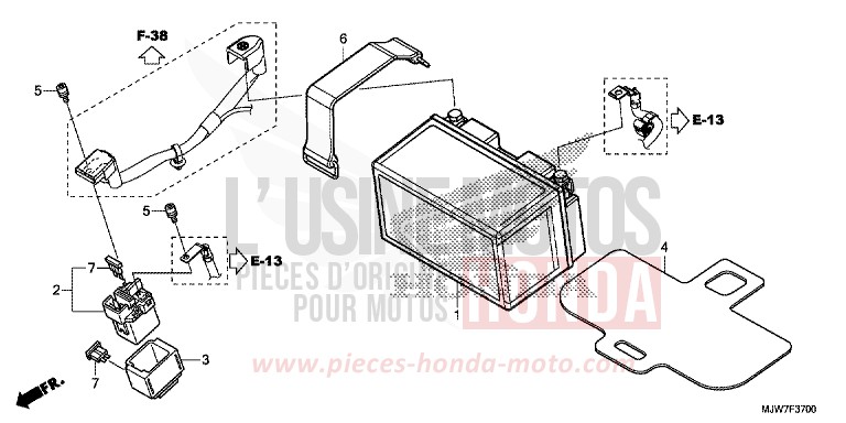 BATTERIA per CB500F ROSS WHITE (NH196) del 2016