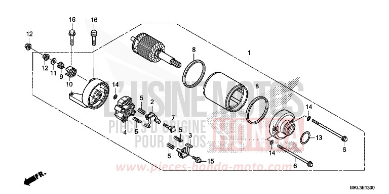 STARTING MOTOR for NC750XD GLINT WAVE BLUE METALLIC (B197) from 2020