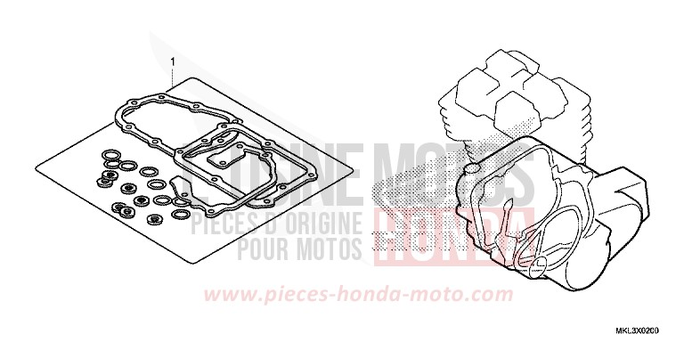 GASKET KIT B for NC750XD GLINT WAVE BLUE METALLIC (B197) from 2020