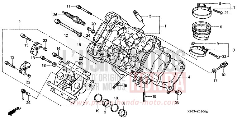 CULASSE DE CYLINDRE AVANT for   from 