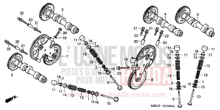 ARBRE A CAMES/SOUPAPE for   from 