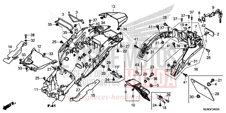 GARDE-BOUE ARRIERE for   from 
