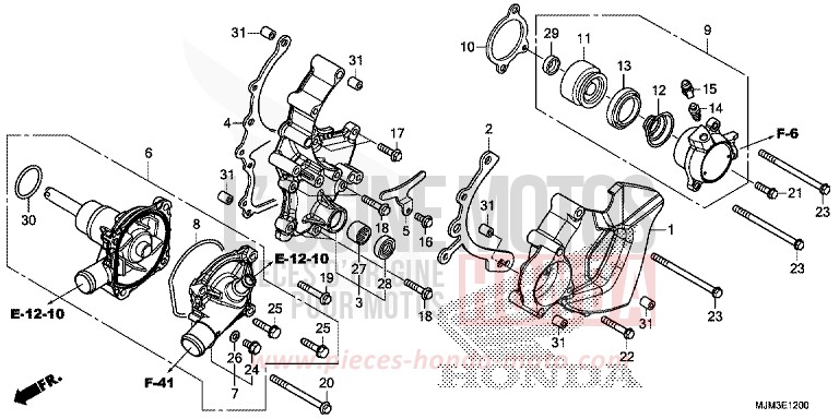 POMPE A EAU/CYLINDRE RECEPTEUR for   from 