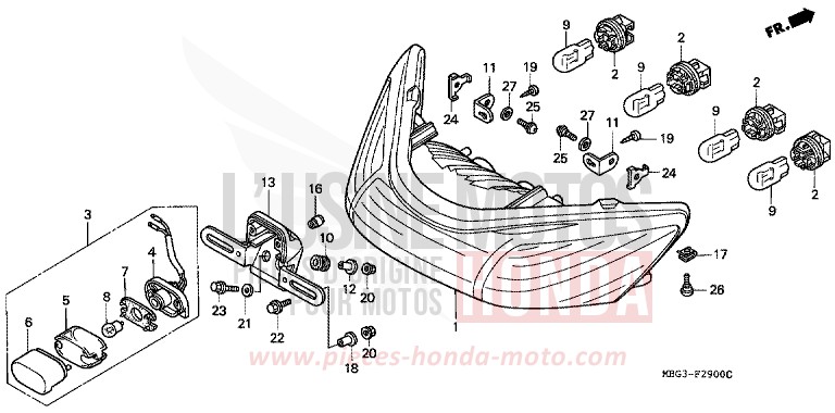 FEUX COMBINES ARRIERE for   from 