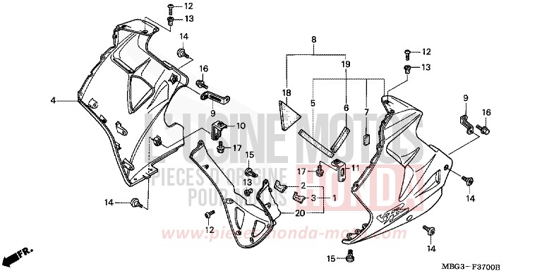 CAPOT INFERIEUR for   from 