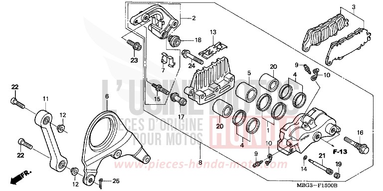 ETRIER DE FREIN ARRIERE for   from 