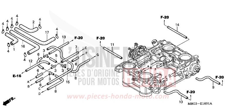 CORPS DE PAPILLON (TUBULURE) for   from 