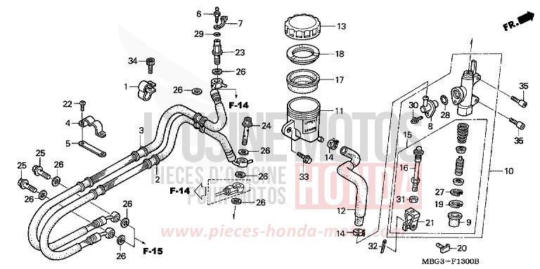 MAITRE-CYLINDRE FREIN AR. for   from 