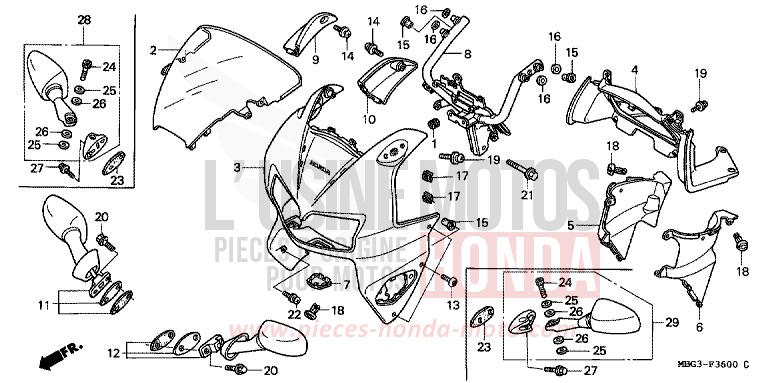 PANNEAU SUPERIEUR for   from 