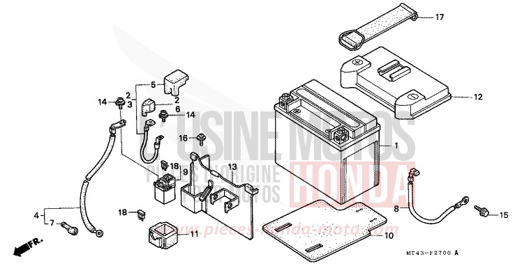 BATTERIE (VFR750FL/FM/FN/FP) for   from 