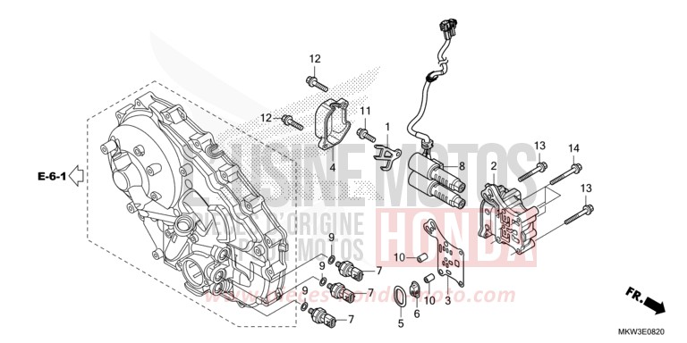 LINEAR SOLENOID for NC750XD GLINT WAVE BLUE METALLIC (B197) from 2021