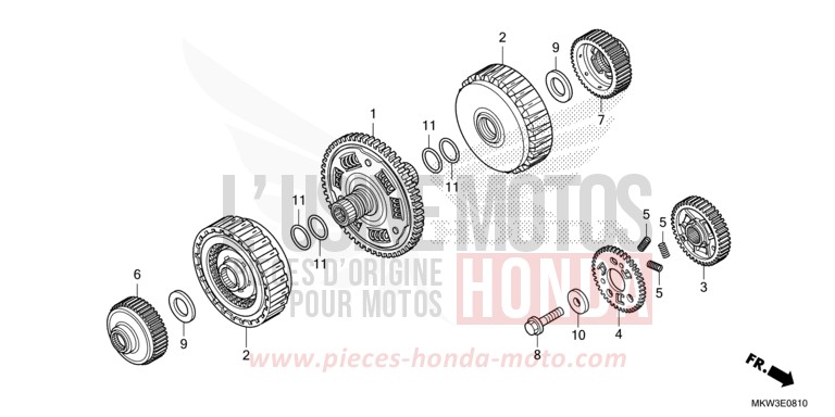 CLUTCH (NC750XD) for NC750XD GRAND PRIX RED (R380) from 2021