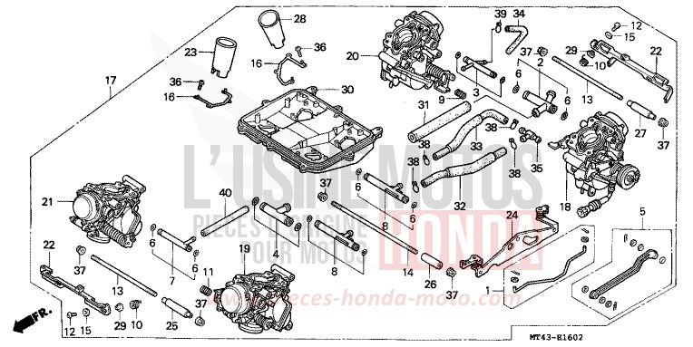 CARBURATEUR (ENS.) (VFR750FR/FS/FT/FV) for   from 