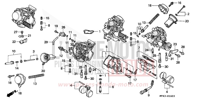 CARBURATEUR (PIECES CONSTITUTIVES) for   from 