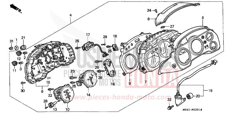 COMPTEUR (VFR750FR/FS/FT/FV) for   from 