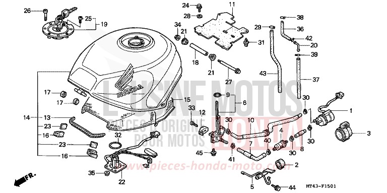 RESERVOIR A CARBURANT (VFR750FR/FS/FT/FV) for   from 