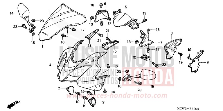 PANNEAU SUPERIEUR for   from 