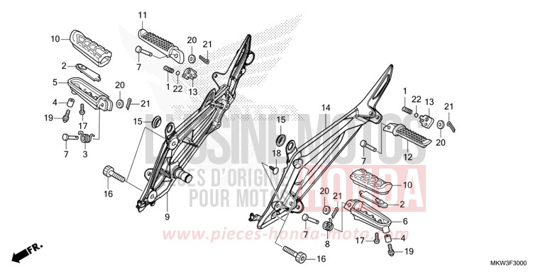 STEP for NC750XD GRAND PRIX RED (R380) from 2021