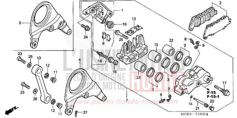 ETRIER DE FREIN ARRIERE for   from 