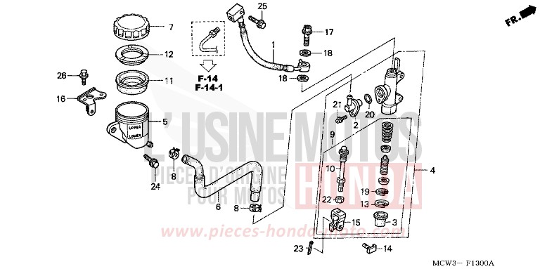 MAITRE-CYLINDRE FREIN AR. for   from 