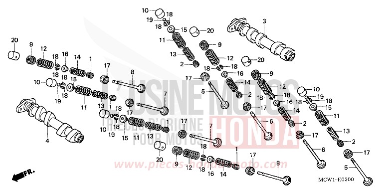 ARBRE A CAMES/SOUPAPE (AVANT) for   from 