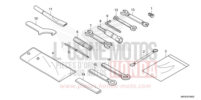 TOOL for NC750XD GRAND PRIX RED (R380) from 2021