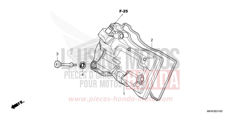 CYLINDER HEAD COVER for NC750XD MAT BALLISTIC BLACK METALLIC (NHA86) from 2021