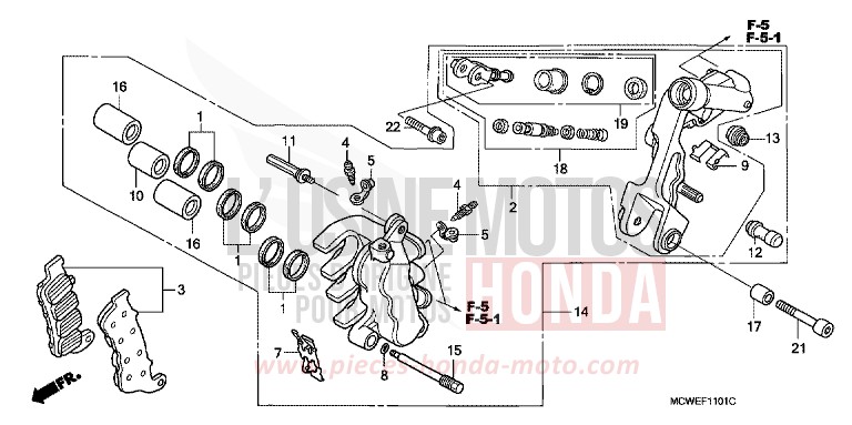 MACHOIRE DE FREIN AVANT G. for   from 