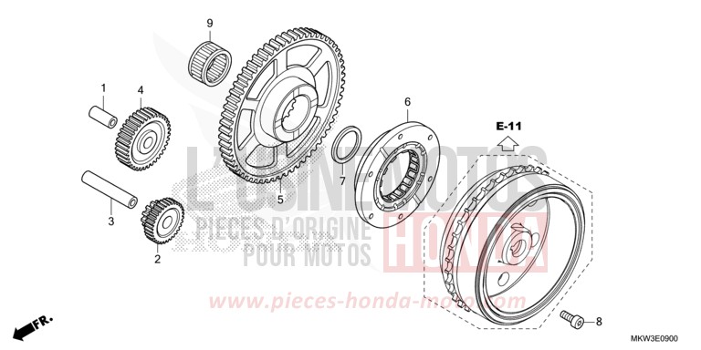 STARTING CLUTCH for NC750XD MAT BALLISTIC BLACK METALLIC (NHA86) from 2021