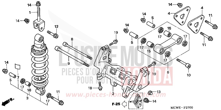 COUSSIN ARRIERE (VFR800) for   from 