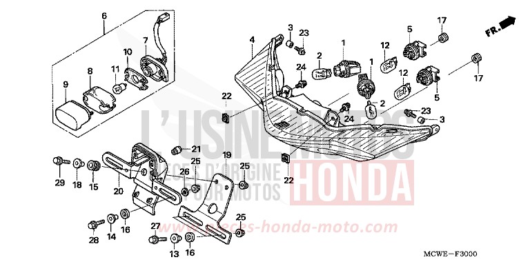 FEUX COMBINES ARRIERE (E,ED,EK,F) for   from 