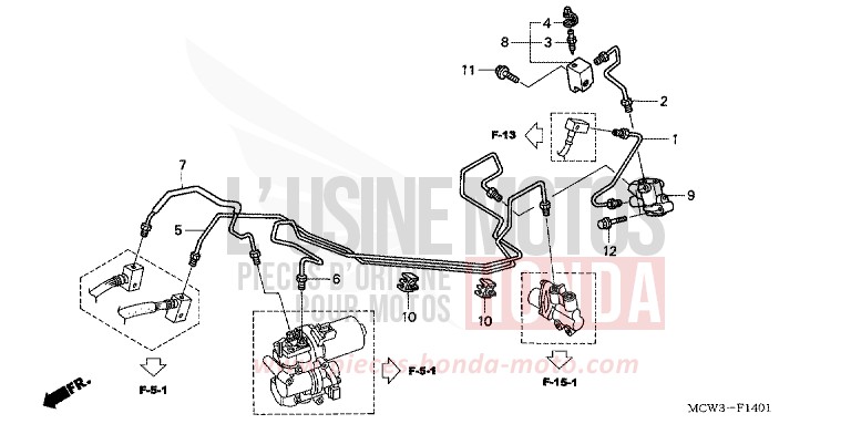 COMANDO VALVOLA DOSAGGIO (VFR800A) per   del 