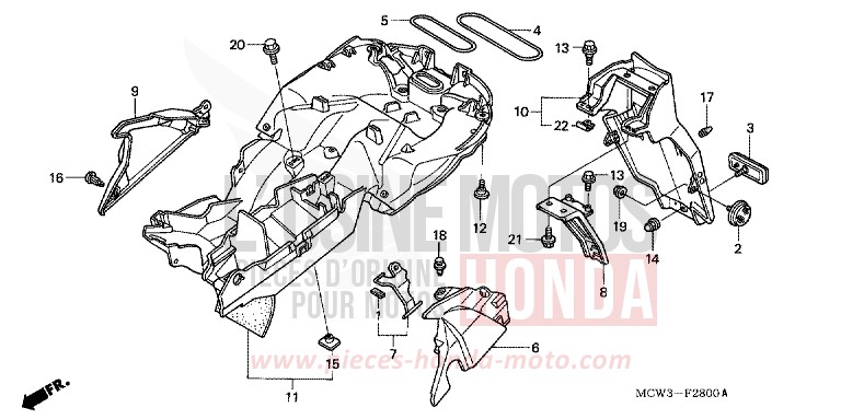 GARDE-BOUE ARRIERE for   from 