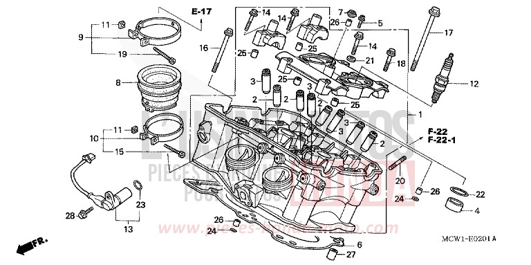 CULASSE (ARRIERE) for   from 