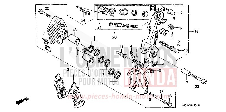 MACHOIRE DE FREIN AVANT G. for   from 