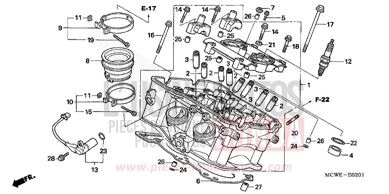 CULASSE (ARRIERE) for   from 