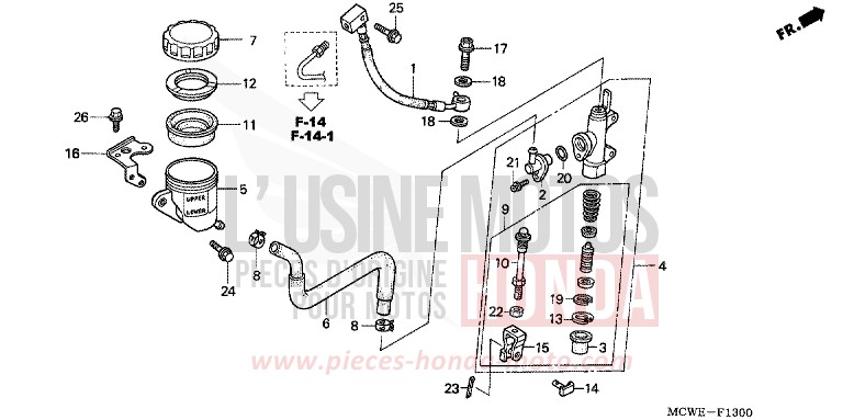 MAITRE-CYLINDRE FREIN AR. for   from 