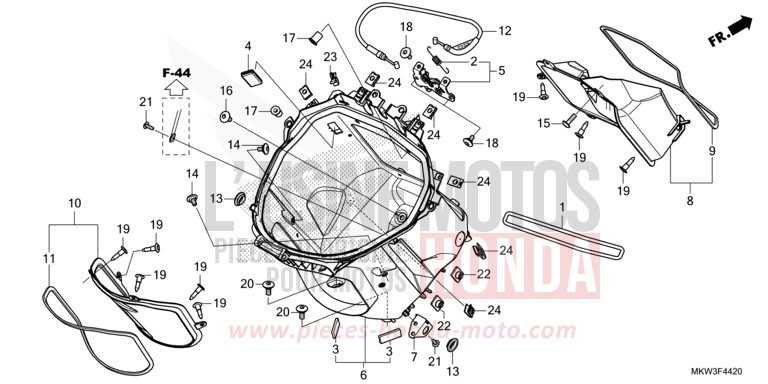 LUGGAGE BOX for NC750XD MAT BALLISTIC BLACK METALLIC (NHA86) from 2021