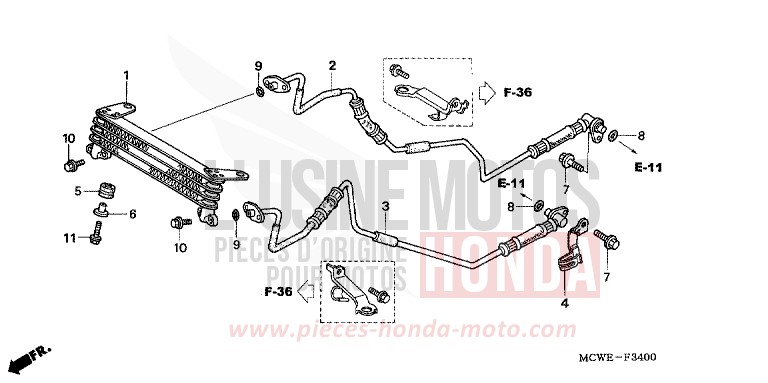 REFROIDISSEUR D'HUILE for   from 