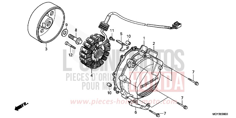 GENERATRICE for Crossrunner GRAPHITE BLACK (NHB01) from 2011