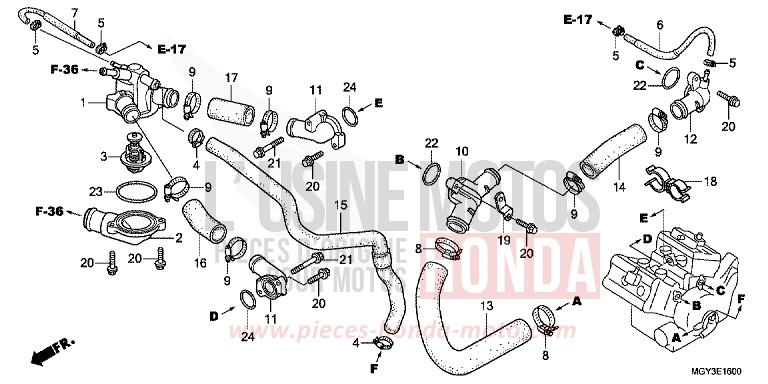 DURIT D'EAU for Crossrunner MAT BULLET SILVER (NH389) from 2012