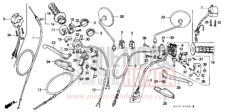 COMMUTATEUR/CABLE (XL125SD/F/H/L) for   from 
